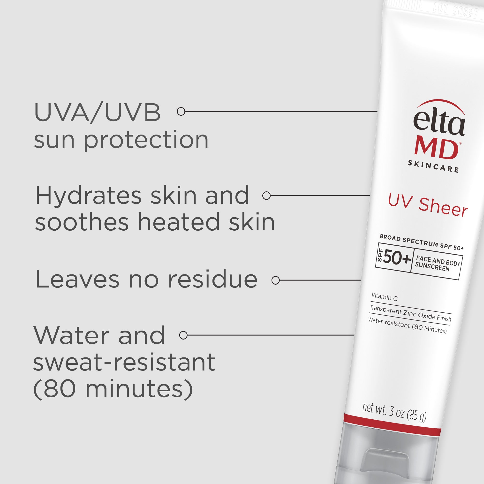 EltaMD UV Sheer Broad-Spectrum SPF 50+ (3 oz)