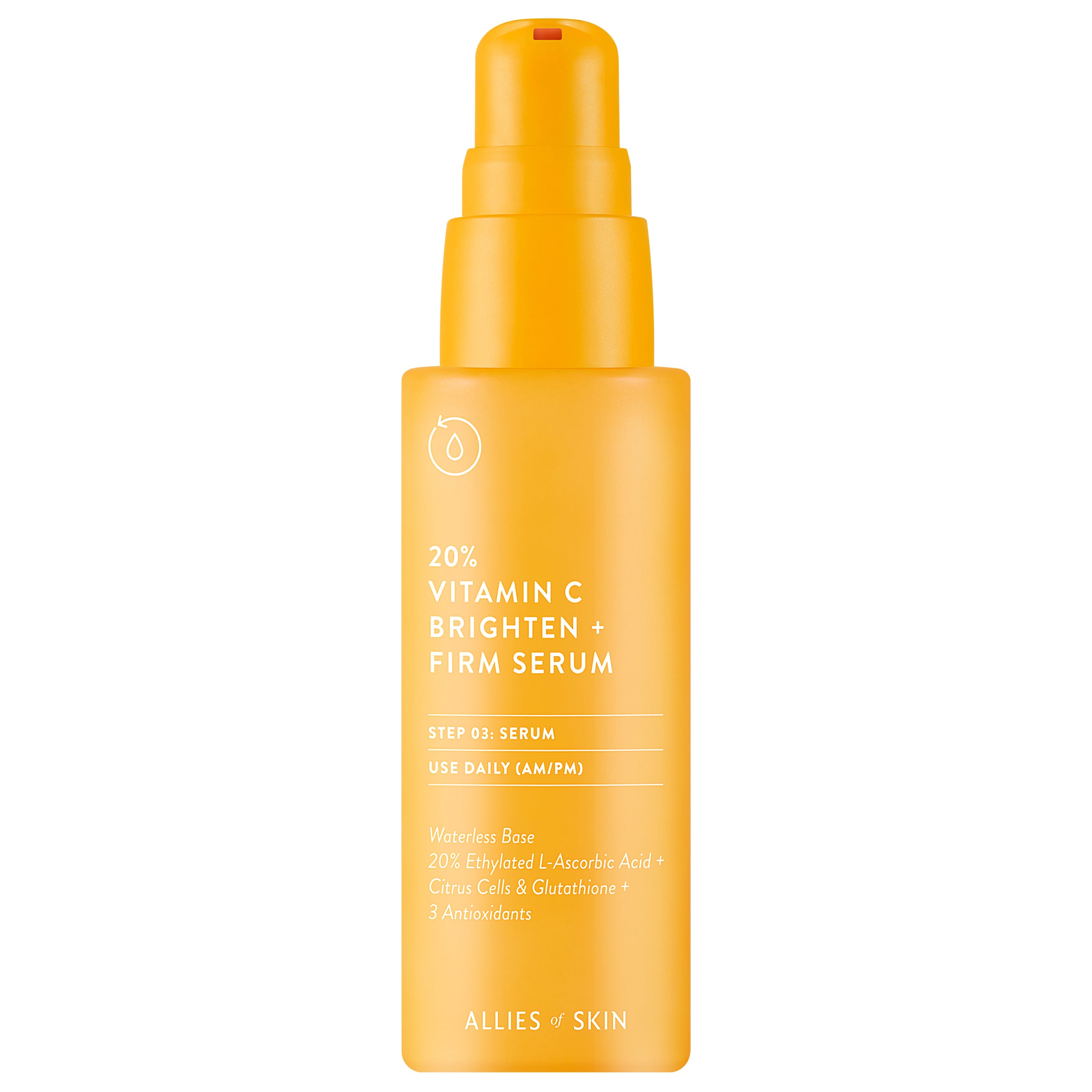Allies of Skin 20% Vitamin C Brighten + Firm Serum (1 oz)