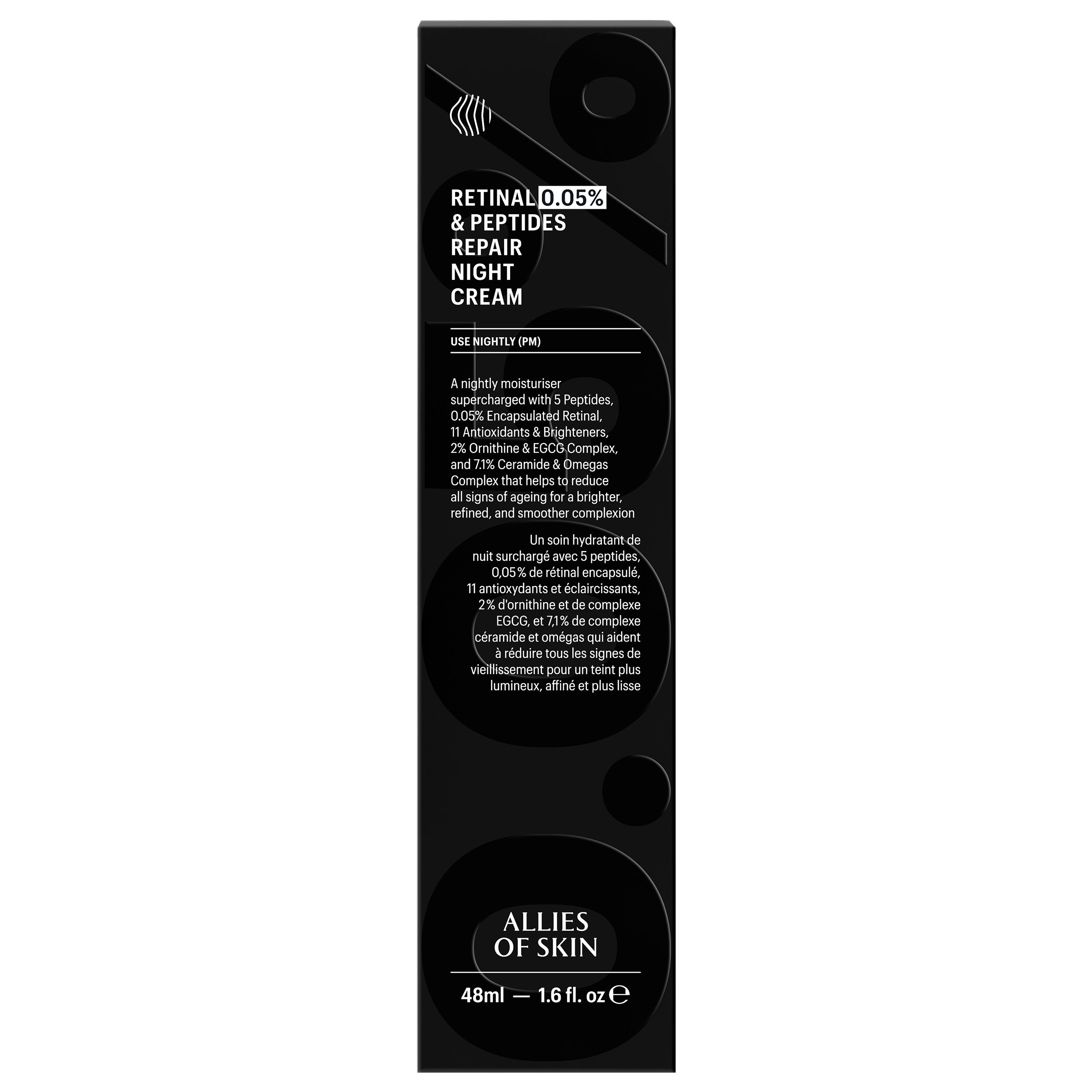 Allies of Skin Retinal 0.05% and Peptides Repair Night Cream (1.6 oz)