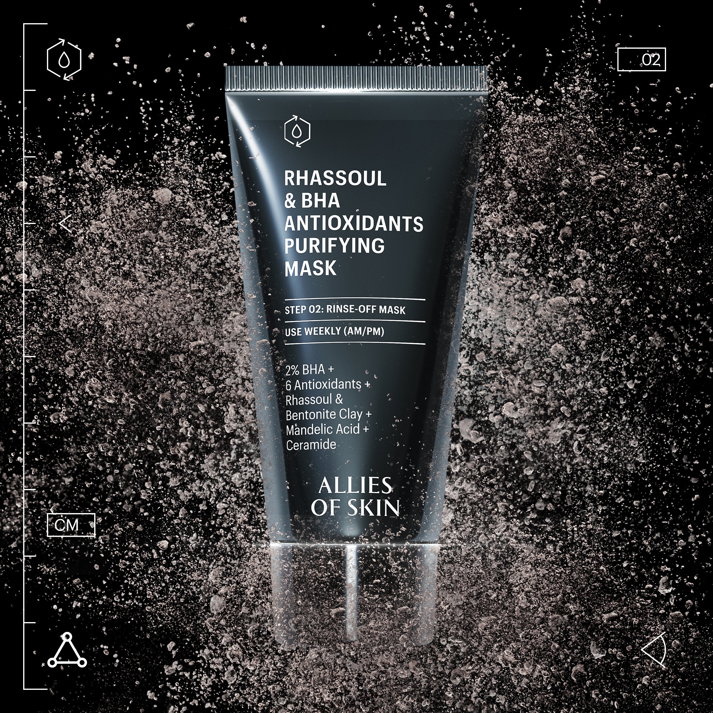 Allies of Skin Rhassoul and BHA Antioxidants Purifying Mask (1.7 oz)
