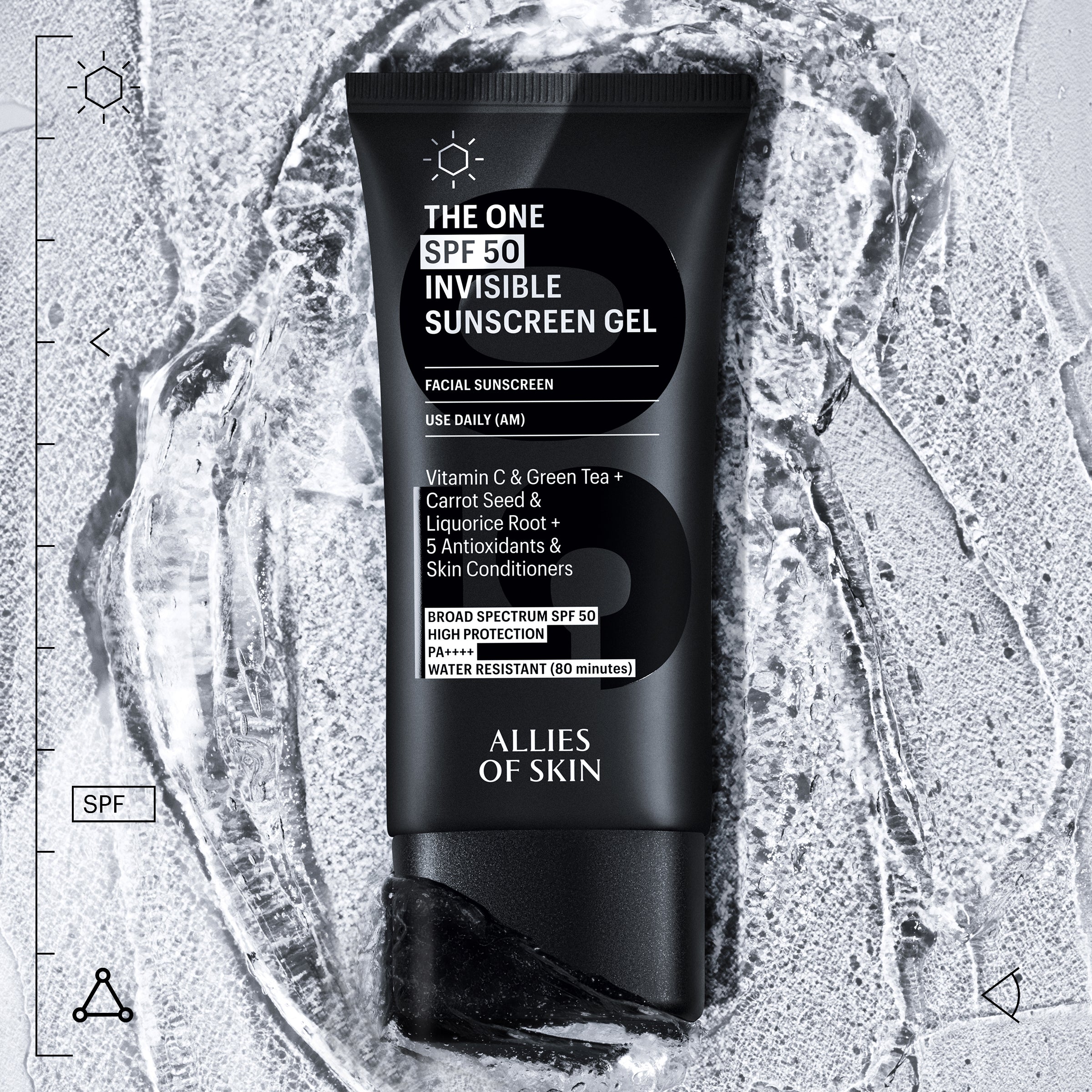 Allies of Skin The One SPF50 Invisible Sunscreen Gel (1.7 oz)