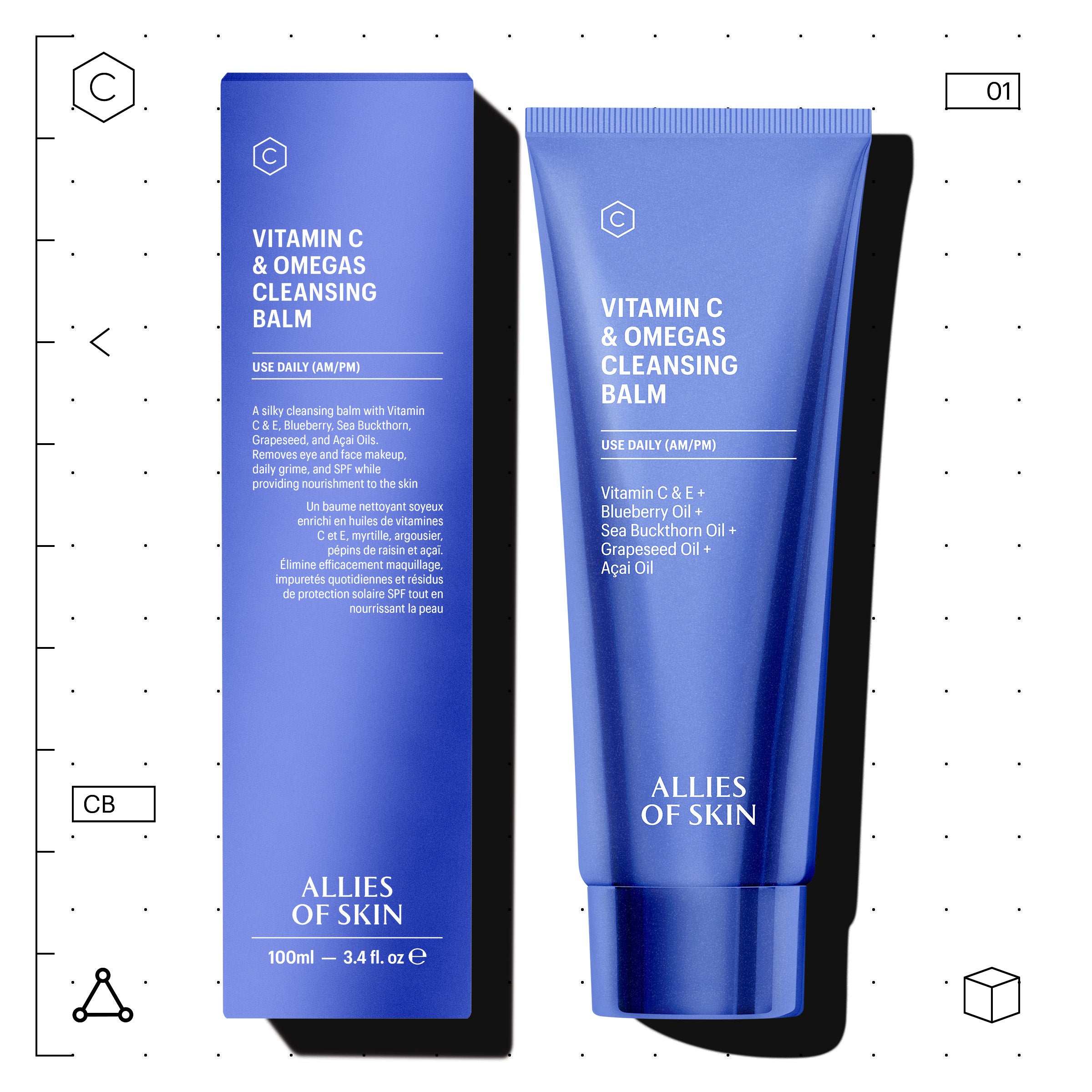 Allies of Skin Vitamin C and Omegas Cleansing Balm (3.4 oz)