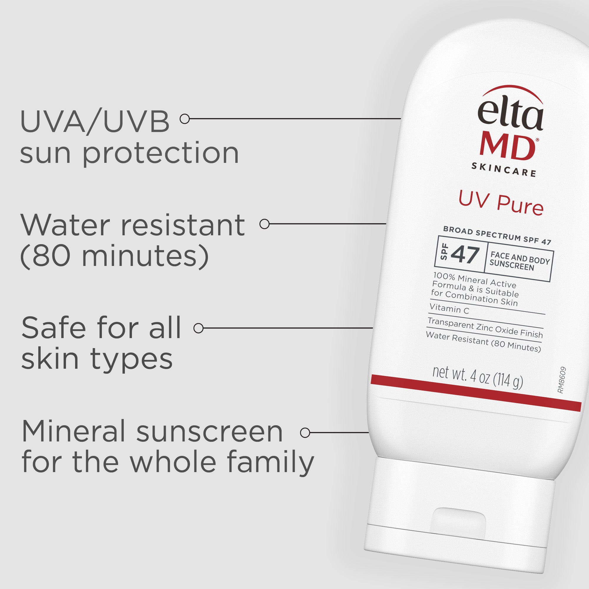 EltaMD UV Pure Broad-Spectrum SPF 47 (4 oz)