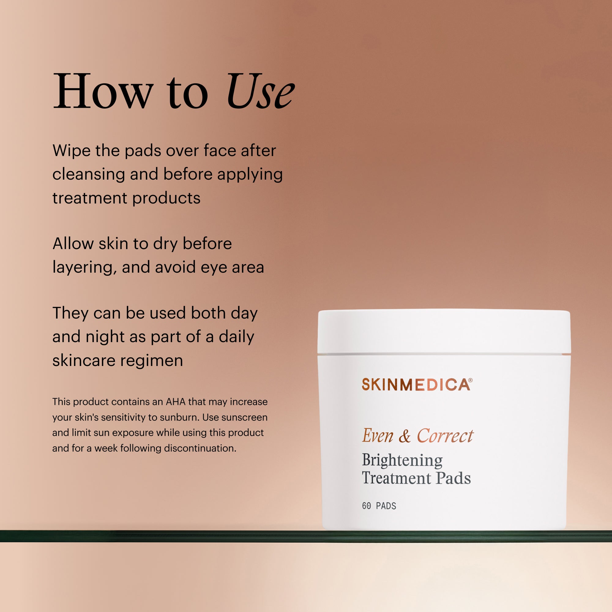 SkinMedica Even & Correct Brightening Treatment Pads (60 count).