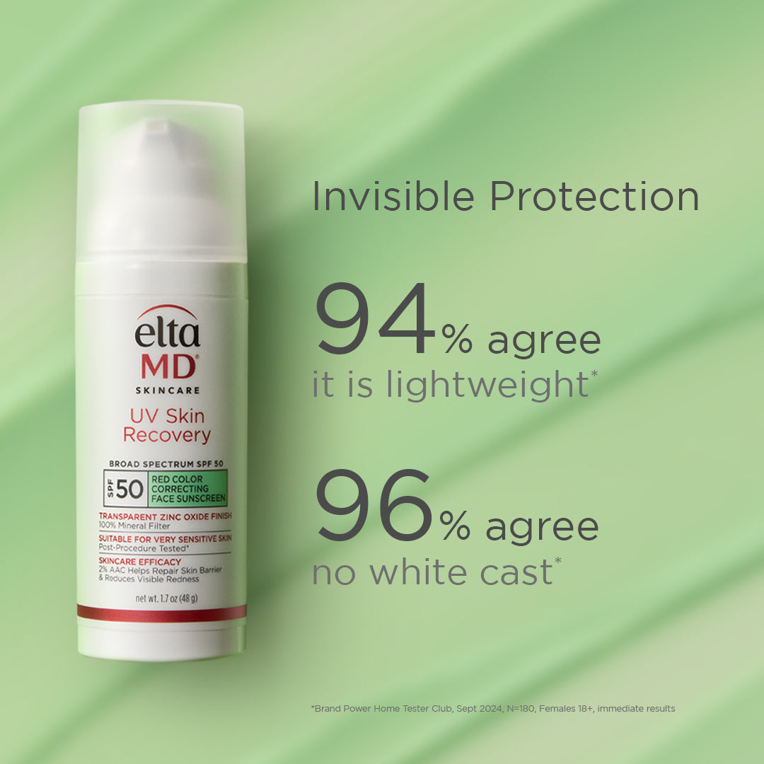 EltaMD UV Skin Recovery Red Color Correcting Green Tint Broad Spectrum SPF 50 (1.7 oz)