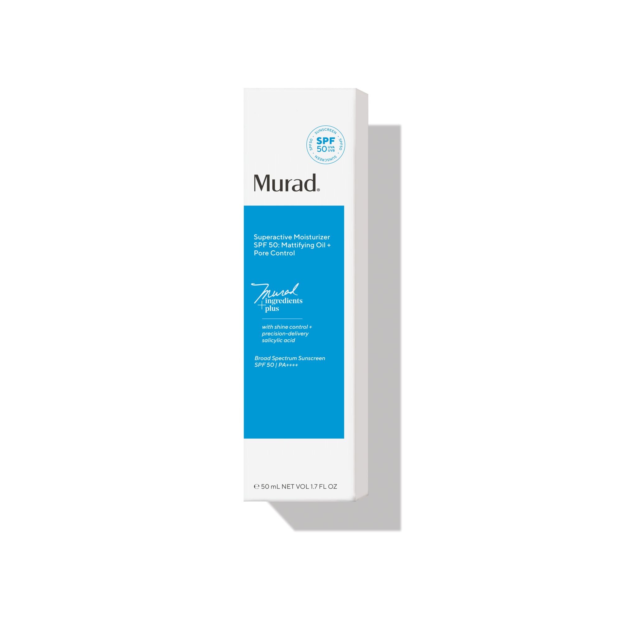 Murad Superactive Moisturizer SPF 50: Mattifying Oil + Pore Control (1.7 oz)