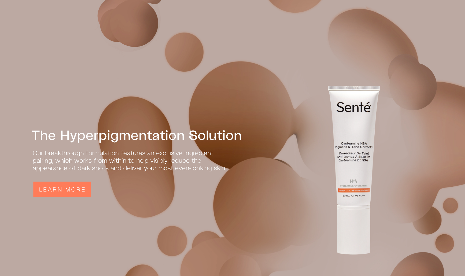 Senté Cysteamine HSA Pigment & Tone Corrector (1.69 oz) & Serum Bio Complete Serum (0.33 oz) Duo