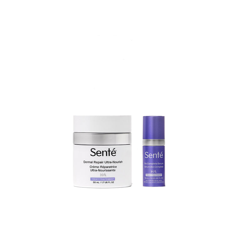 Senté Dermal Repair Ultra-Nourish (1.7 oz) & Bio Complete Serum (0.33 oz) Duo
