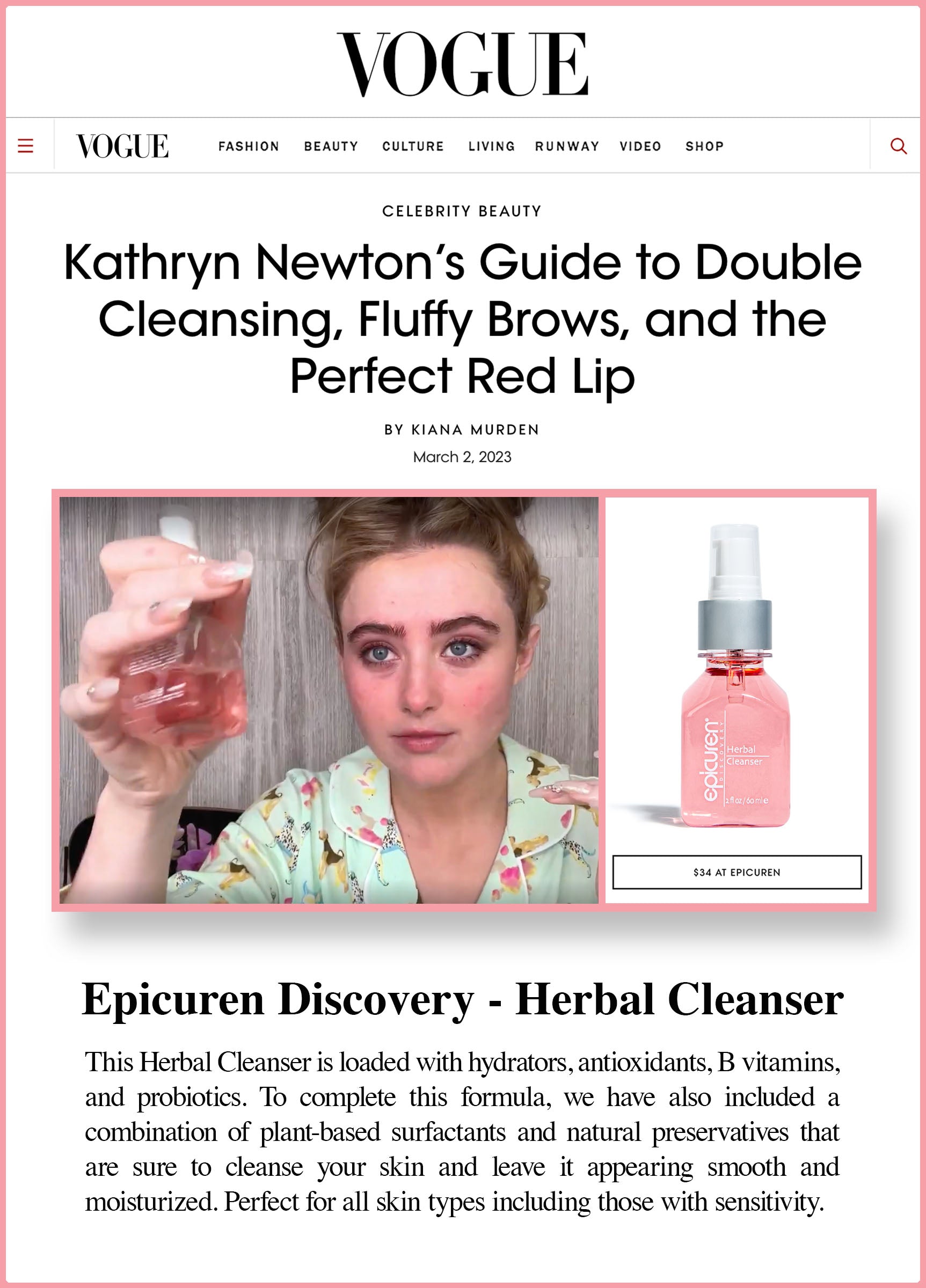 Epicuren Discovery Herbal Cleanser (2 oz)