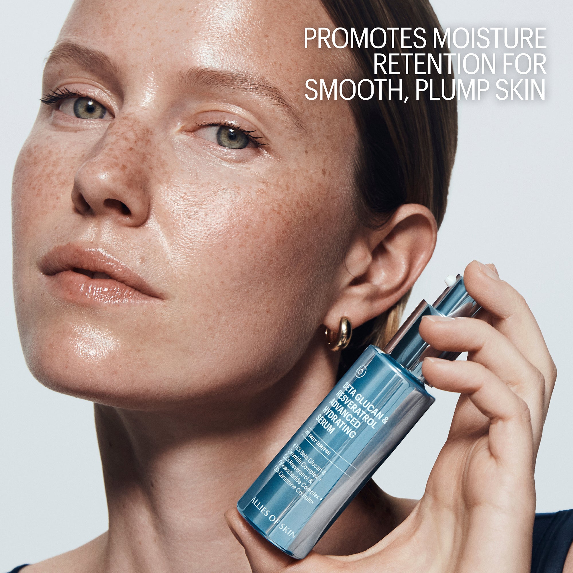 Allies of Skin Beta Glucan and Resveratrol Advanced Hydrating Serum (1 oz).