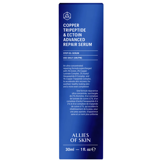 Allies of Skin Copper Tripeptide and Ectoin Advanced Repair Serum (1 oz).