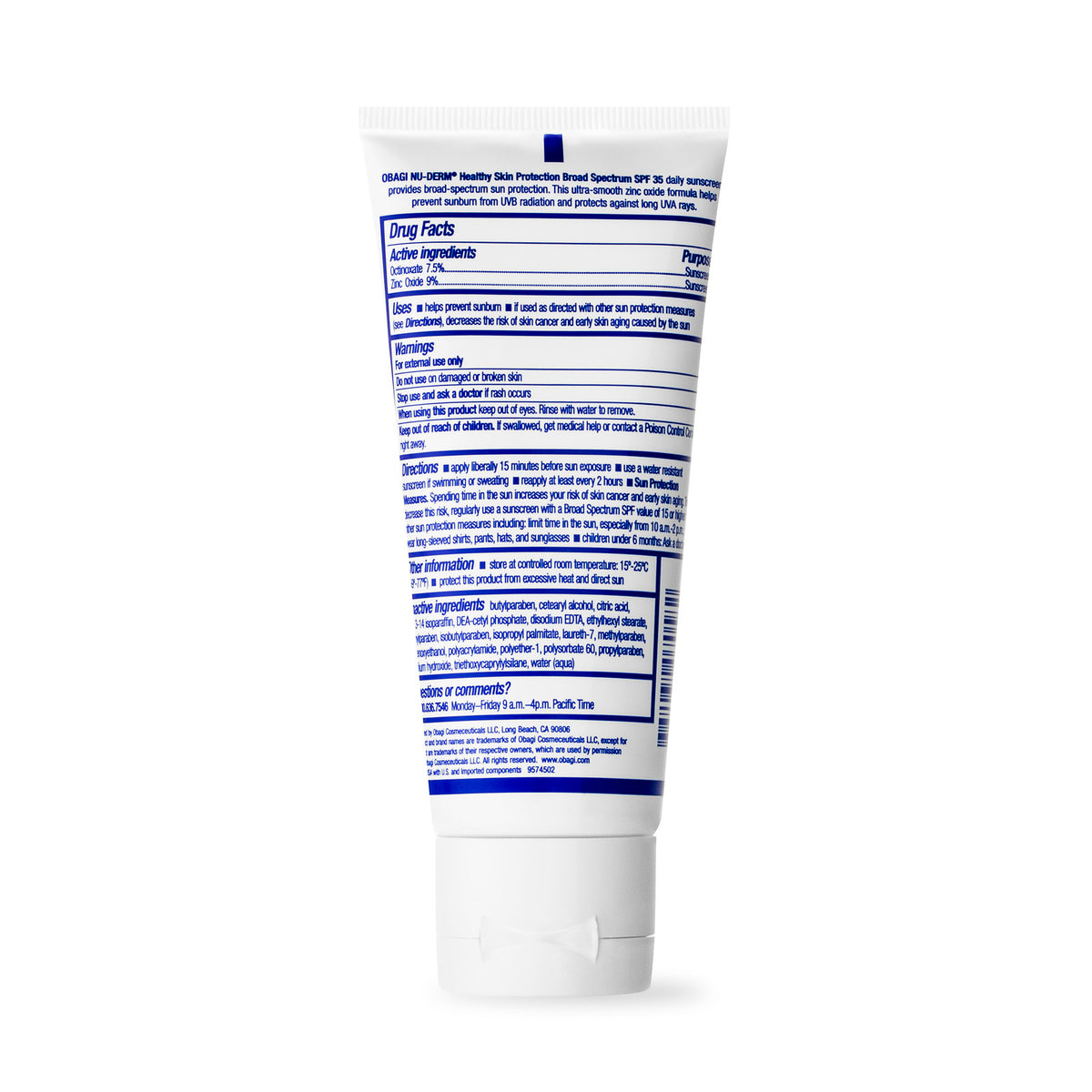 <transcy>Obagi Nu-Derm 健康皮膚保護 SPF 35（3 液量盎司）</transcy>