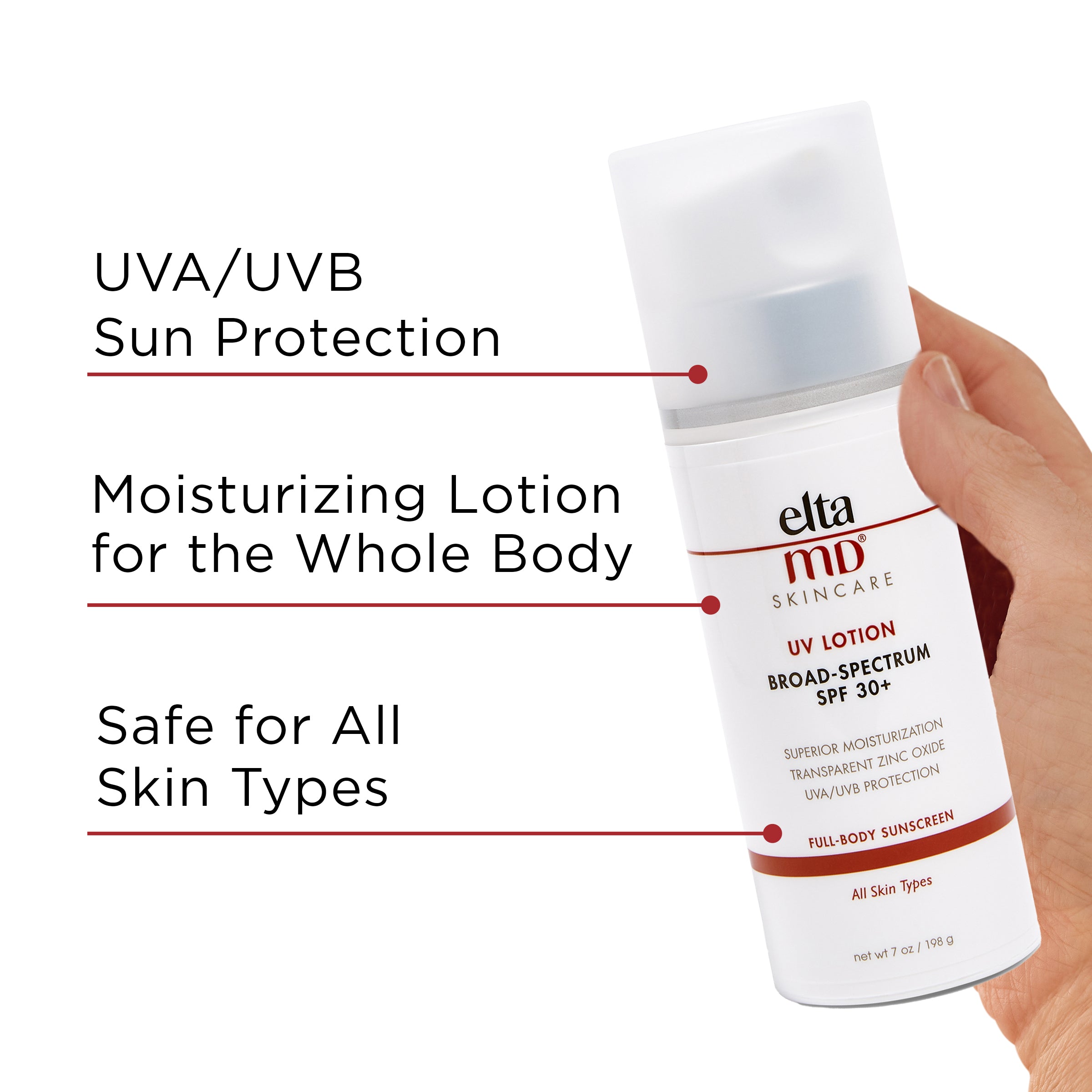 لوشن EltaMD UV واسع الطيف SPF 30+ (7 أونصات)