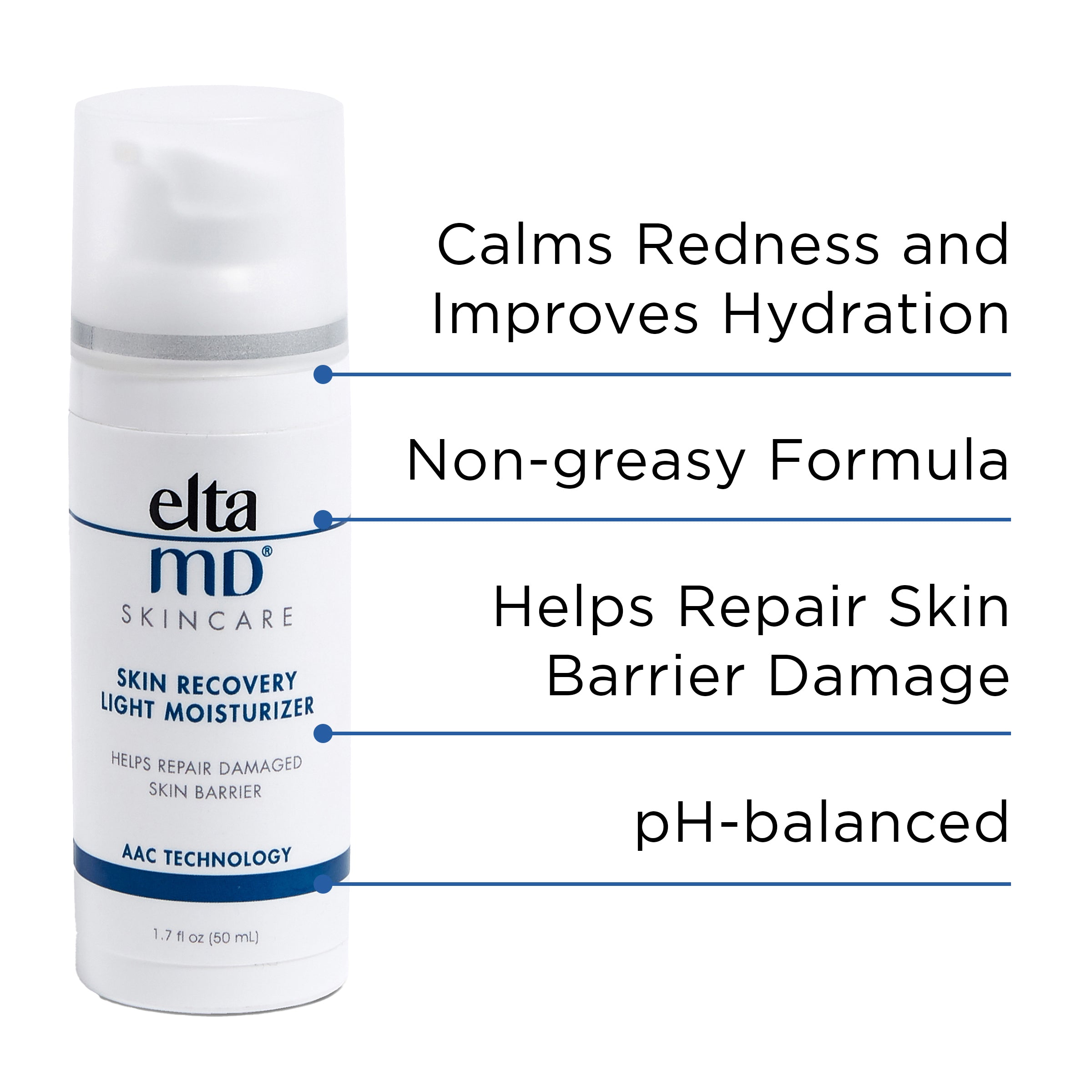 EltaMD Skin Recovery Light Moisturizer (1.7 ອໍ)