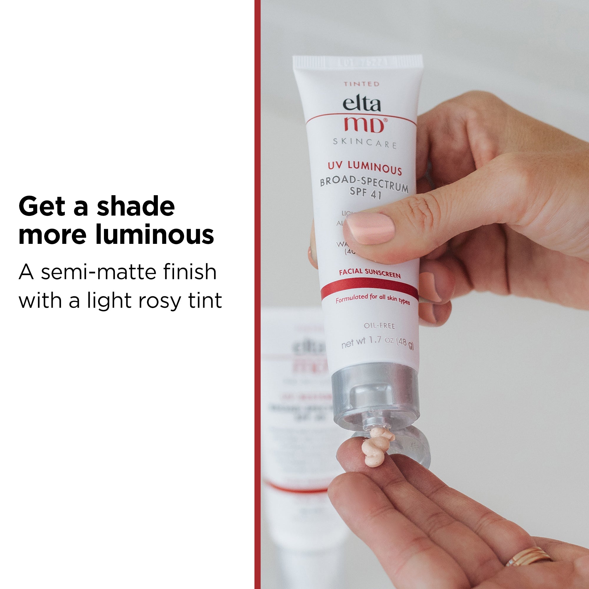 EltaMD UV Luminous Tinted Broad-Spectrum SPF 41 (1.7 ອໍ)