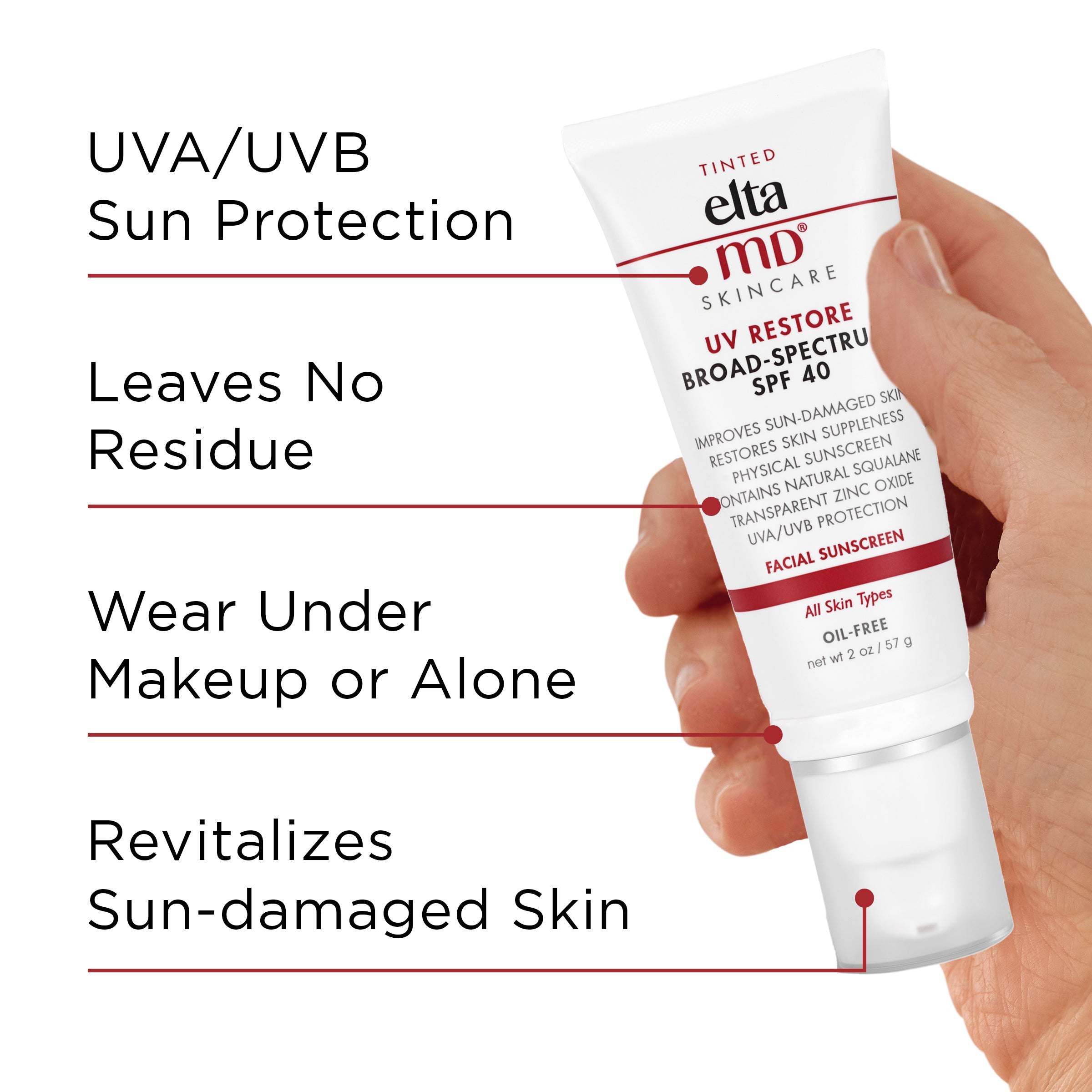 EltaMD UV Restore واسع الطيف SPF 40 (2 أونصة)