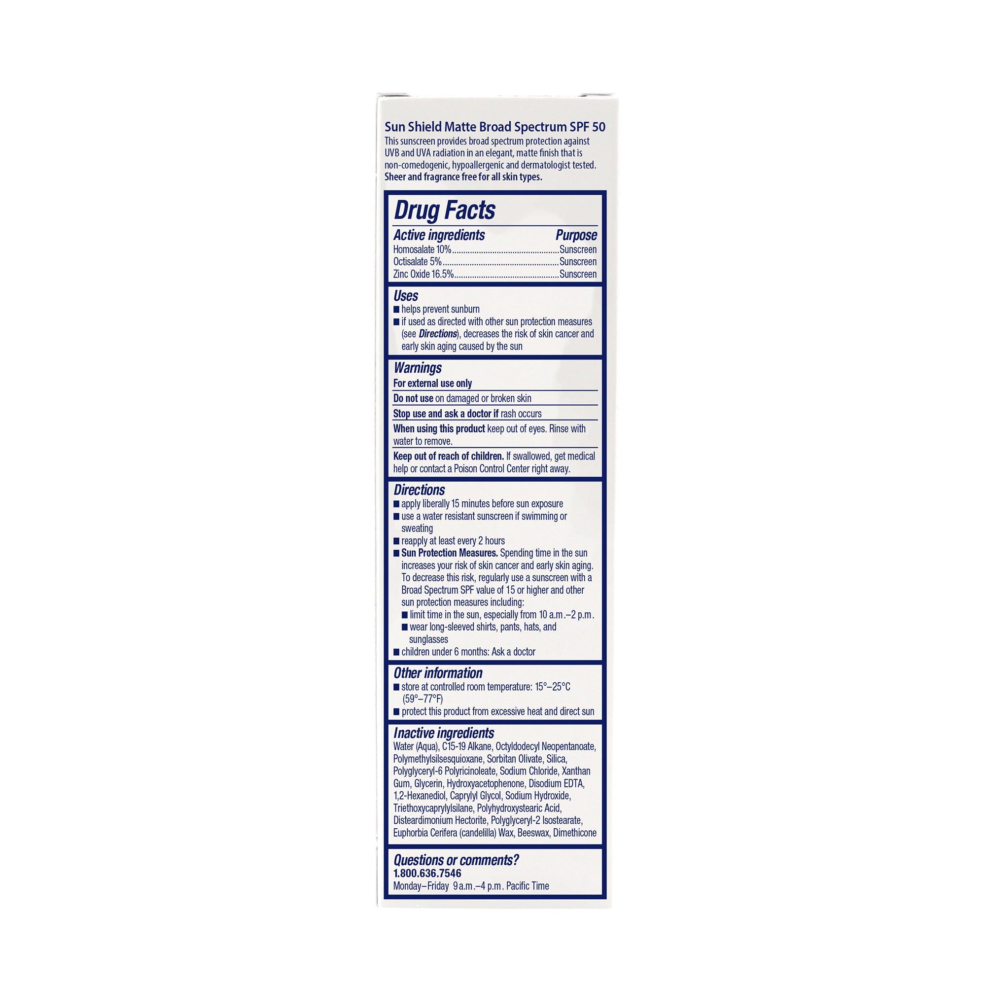 أوباجي صن شيلد Matte Broad Spectrum SPF 50 (3 أونصات)