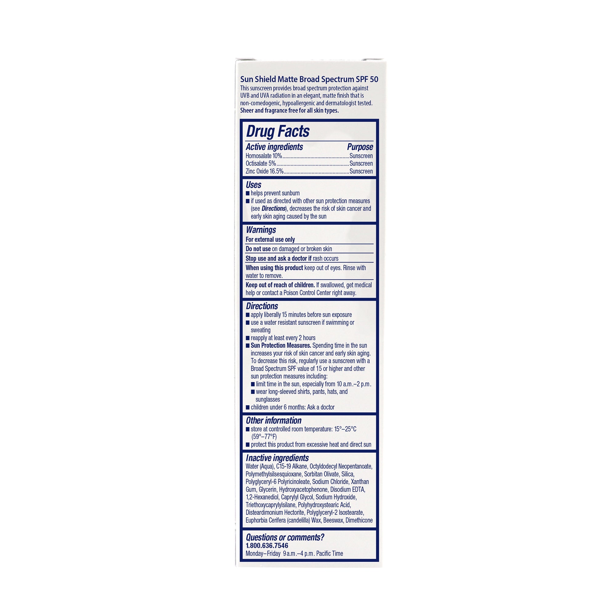 <transcy>Obagi Sun Shield 啞光廣譜 SPF 50（3 盎司）</transcy>