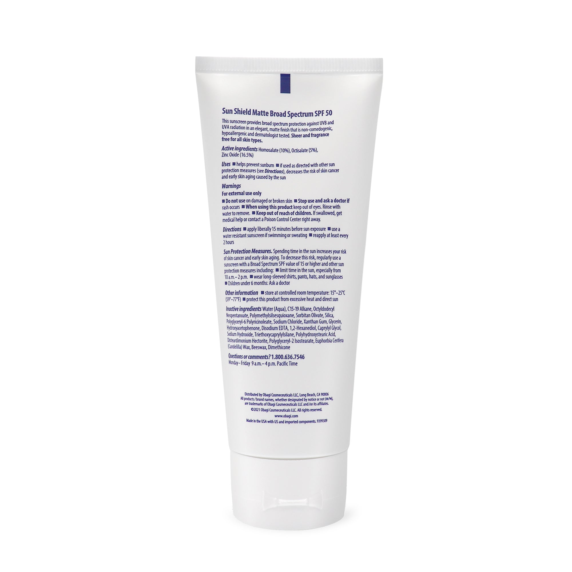أوباجي صن شيلد Matte Broad Spectrum SPF 50 (3 أونصات)