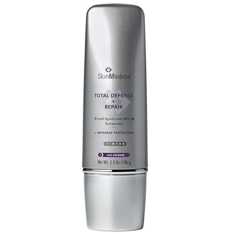 Dìon iomlan SkinMedica + càradh sgàilean grèine speactram farsaing SPF 34 Tinted (2.3 oz)