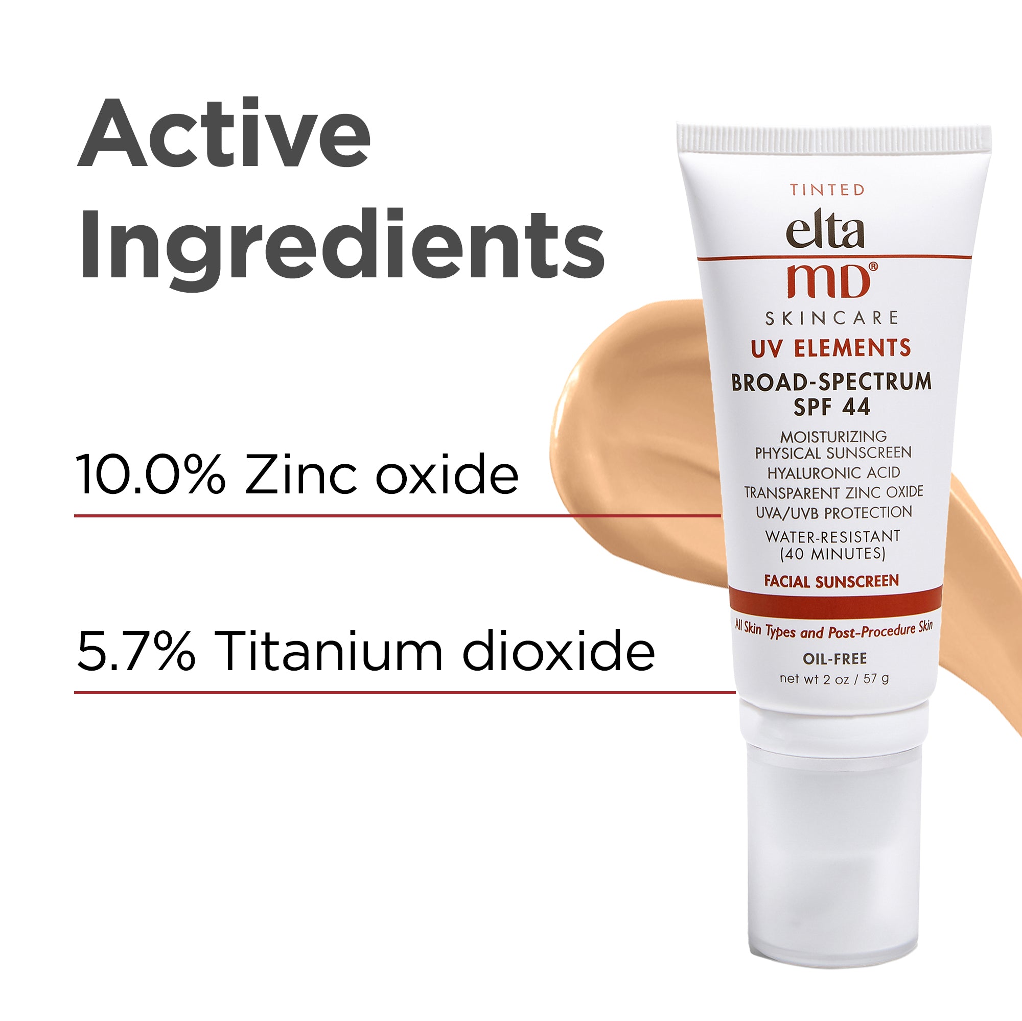 EltaMD UV Elements Тонований крем широкого спектру SPF 44 (2 унції)