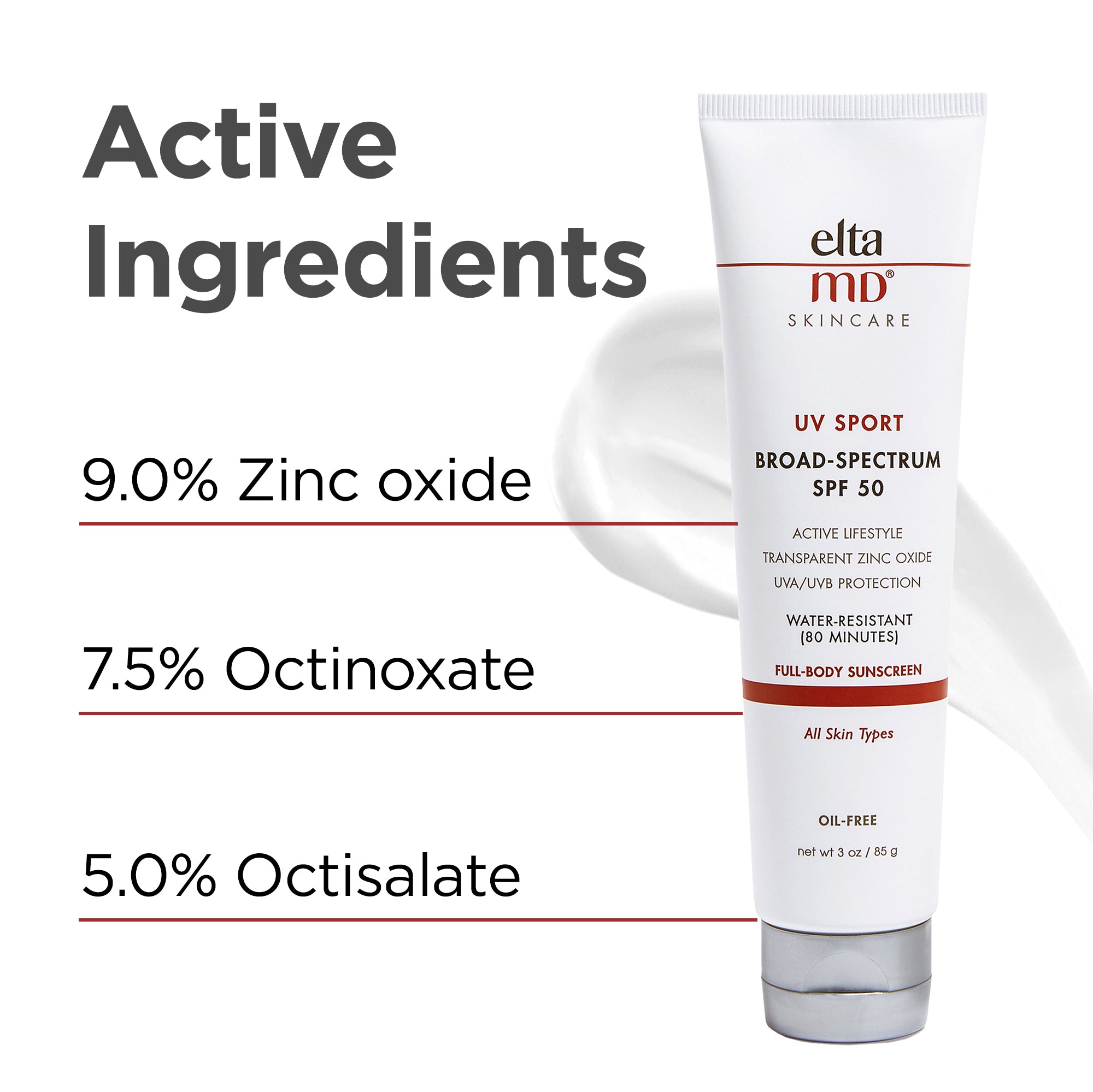 EltaMD UV Sport laia spektriga SPF 50 (3 untsi)